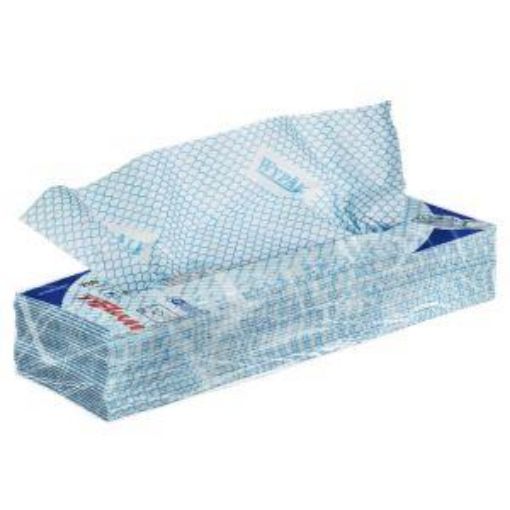 Picture of 7565 Wypall® X80 Interfold Wipes 10x25 - Blue 