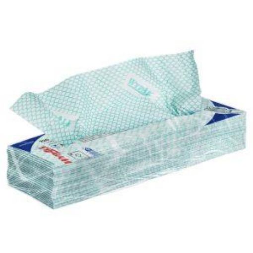 Picture of * 7566 Wypall® X80 Interfold Wipes 10x25 - Green