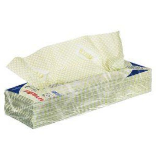 Picture of 7567 Wypall® X80 Interfold Wipes 10x25 - Yellow