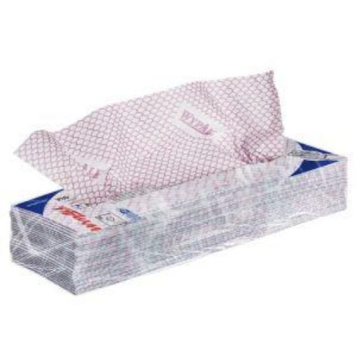 Picture of 7568 Wypall® X80 Interfold Wipes 10x25 - Red
